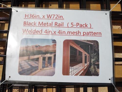 (10) Black Metal Rails