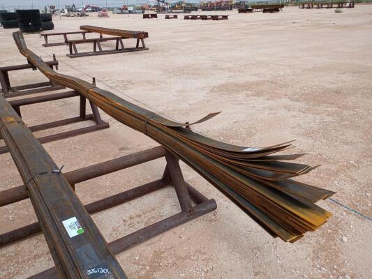 (52) Pcs 3'' x 1/8'' Steel Flat Iron, 20 Ft Long