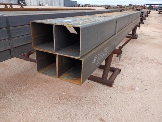 (4) pcs Hot Rolled 8" Square Tubing