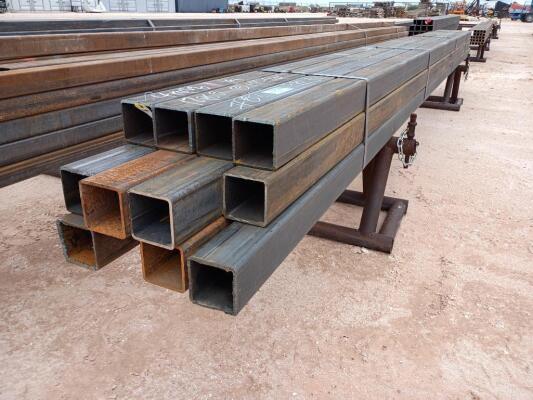(12) pcs Hot Rolled 4" Square Tubing