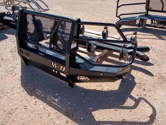 Front Bumper Grill Guard & (1 Set) Running Boards