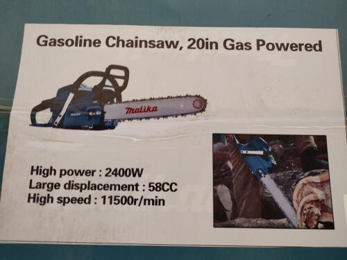 Maikaitea Gasoline Powered 20" Chain Saw