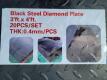 (20) 3Ft x 4Ft Black Steel Diamond Plates