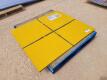 (20) 3Ft x 4Ft Yellow Steel Diamond Plates - 5