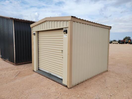 Metal Storage Shed 8ft x 10ft w/6ft Roll-Up Door