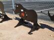 KC 3/8" AR500 Steel Wild Boar Shooting Target w/Heart Flapper - 2