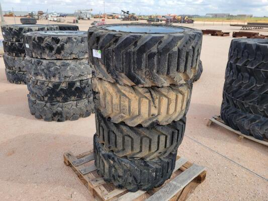 (4) Gene Manlift Wheels w/ Foam Filled Tires 355/55D325