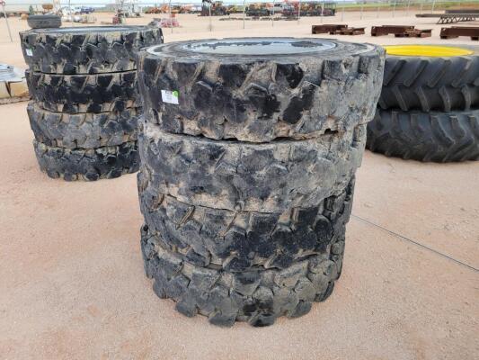 (4) Telehandler Wheels w/Tires 360/85-28/10.00