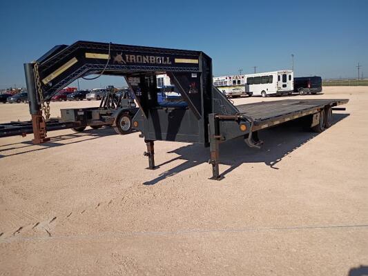 Iron Bull Gooseneck Hydraulic Dovetail Trailer VIN# 18052