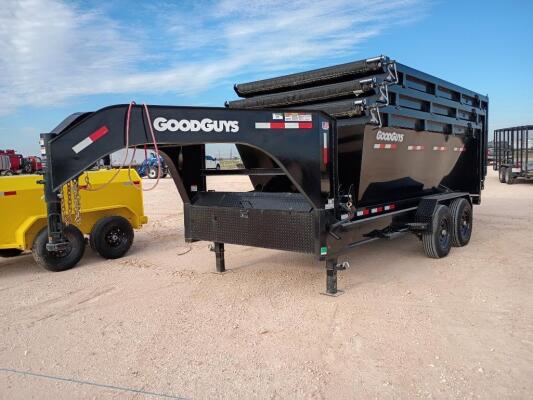 2026 Good Guys Gooseneck Roll Off Trailer w/(3) Roll Off Bins