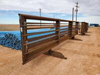 (6) Fence Panels, (1) With 8Ft Gate, 24FT Long