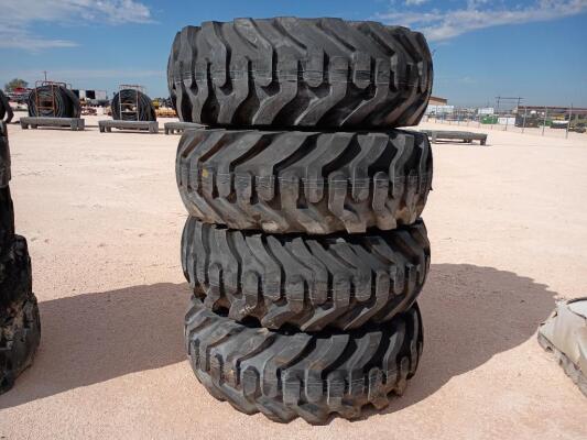 (4) New Foam Filled Tires for JCB 510 Telehandler, 17.5-25
