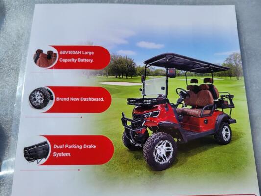 Electric Golf Cart (Color Black)