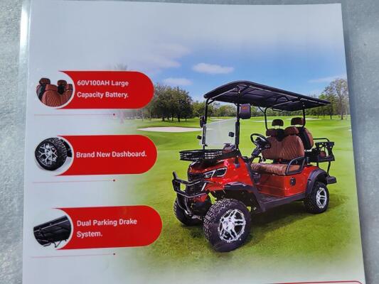 Electric Golf Cart (Color Black)
