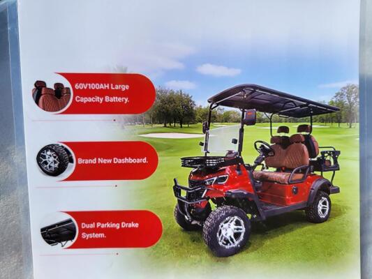 Electric Golf Cart (Color Black)