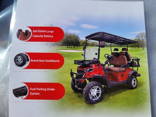 Electric Golf Cart (Color Black)