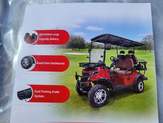Electric Golf Cart (Color Black)