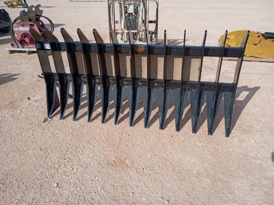 6ft Skid Steer Root Rake