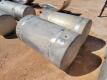 (2) Short Aluminum Semi-Truck Fuel Tanks