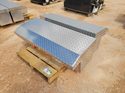 (2) Weather Guard Side Mount Truck Bed Tool Boxes