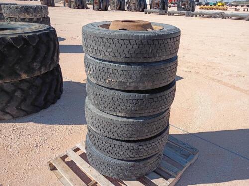 (6) Gooseneck Wheels w/Tires 225/70 R 19.5