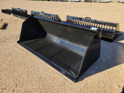 KC 84" Skid Steer Snow/Litter Bucket