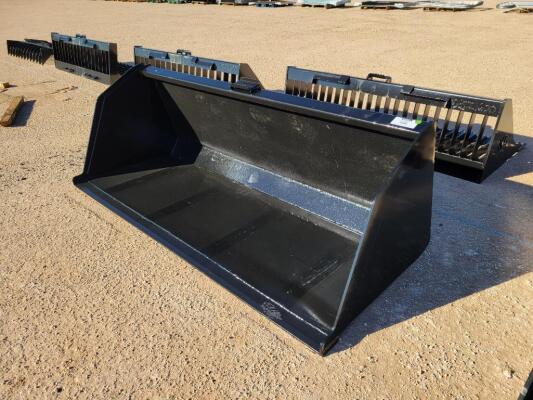 KC 84" Skid Steer Snow/Litter Bucket