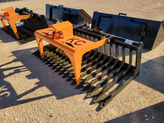 KC 76" Skid Steer Skeleton Grapple Bucket