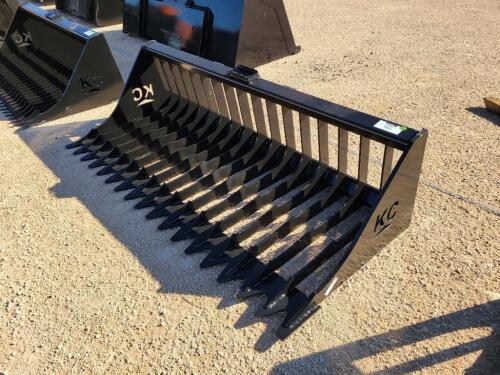 KC 76" Skid Steer Skeleton Bucket, High Side