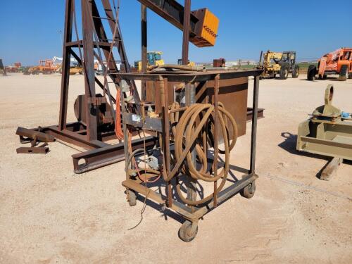 Hydraulic Oil Tank On Skid w/ Electric Motor
