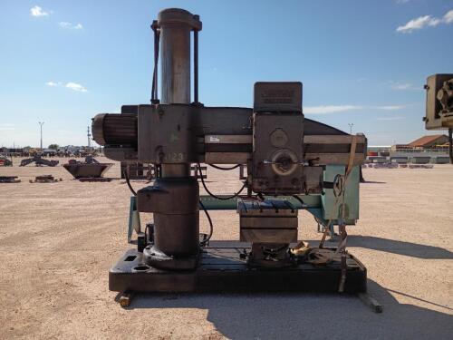 The American Tool Works Co. 5Ft. 13'' Col. Hole Wizard, Radial Arm Drill Press