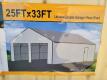 SD Lanch SDLC2533FT 25ft x 33ft Double Garage Metal Shed (2 Boxes)