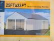 SD Lanch SDLC2533FT 25ft x 33ft Double Garage Metal Shed (2 Boxes)