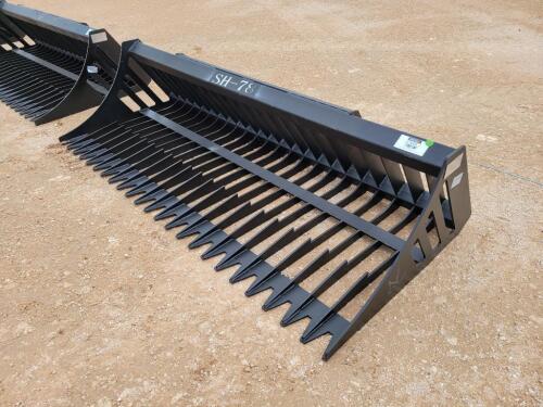 78" Skid Steer Rock Bucket