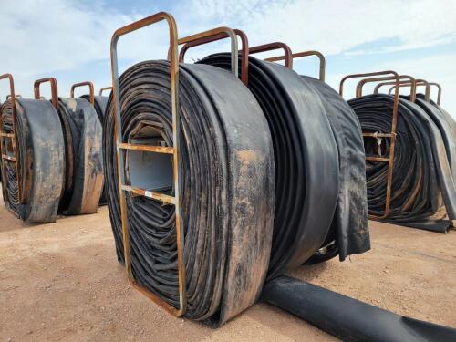 (3) Hose Reels w/ 12" Lay Flat Hoses