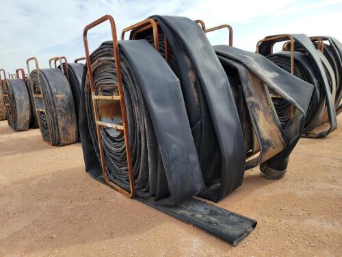 (3) Hose Reels w/ 12" Lay Flat Hoses