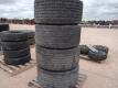 (4) ALCOA Super Single Wheels w/445/50 R 22.5 Tires - 4