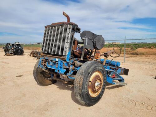 Detroit Diesel Engine w/Transmission on Cut of Truck Frame