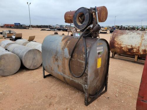 Oil Storage Tank w/Hose Reel & Pump