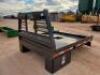 Unused Flat Bed Bed with Hay Forks Attachment