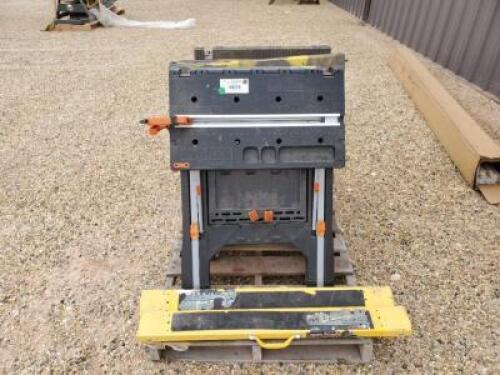 Pallet of Folding Sawhorse Stands