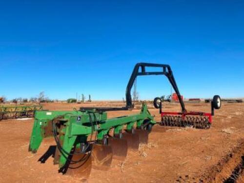 JOHN DEERE 975 5 BOTTOM 3 PT. SWITCH PLOW W/ STERLING G/N PACKER  