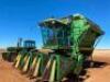 1982 JOHN DEERE 484 4 ROW 40” DSL. COTTON STRIPPER, CAB (3198 HRS) - SN 1852