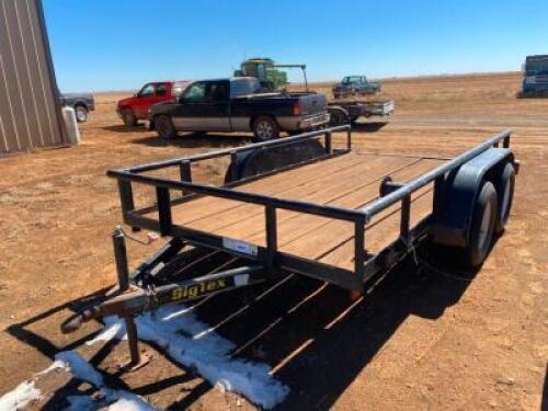 BIG TEX 12’ T.A. BUMPER PULL UTILITY TRAILER  