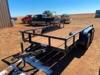 BIG TEX 12’ T.A. BUMPER PULL UTILITY TRAILER  