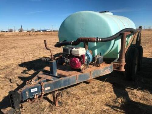 Boyds 1600 Gallon Tandem Axle Water Nurse Trailer