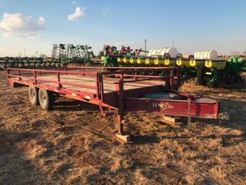 20' x 102" Lone Star Bumper Pull Tandem Axle Flatbed Trailer