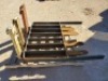 (2) Sets Forklift Forks and Forklift Mast Guard