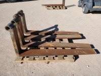 (2) Sets Telehandler Forks 5ft Long 6'' Wide