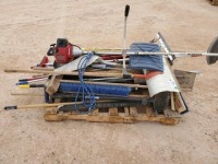 Pallet of miscellaneous Flooring Tools &amp; Honda Weed Eater